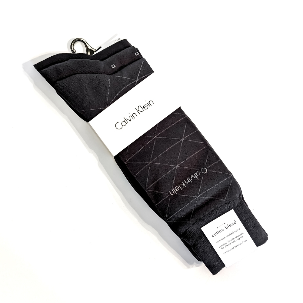 🆕 CALVIN KLEIN Cotton Socks - 3 Pairs - Black